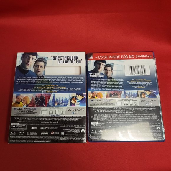 Star Trek Into Darkness 3 Disc Set Blue Ray DVD Digital Copy - Picture 10 of 14